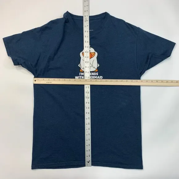 Disney Shirt Mens L Large Im Friends With A Little Mermaid Scuttle Bird Movie - Picture 5 of 8